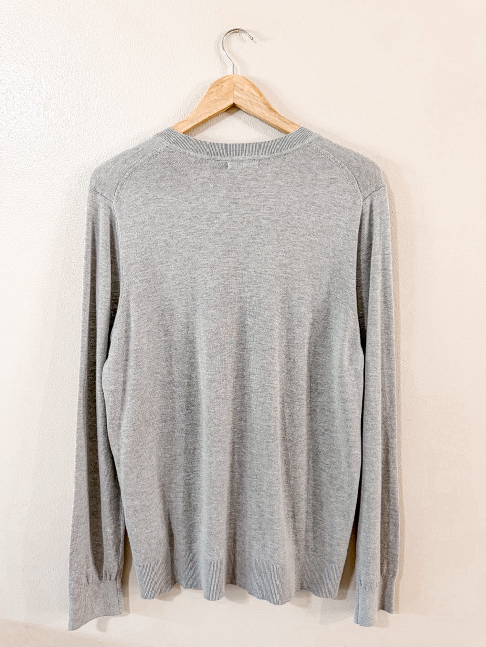 Quince | Lightweight Cotton/Cashmere V Neck Sweater XL - Picture 8 of 14